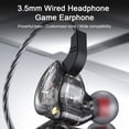 thumbnail image 2 of Lifetechs X2 3.5mm Universal Dual Moving Coil Quad-Core In-Ear HiFi Bass Wired Earphone, 2 of 8
