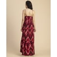 thumbnail image 4 of Moomaya Shoulder Straps V Neck Printed Rayon Dress - Women's Boho Maxi Dress, 4 of 9