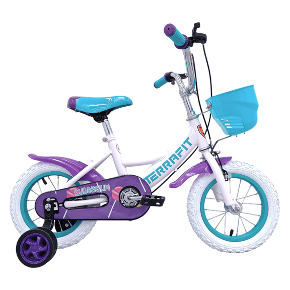 Bicicleta Infantil para Niña BUBBLEGUM R12 Blanca
