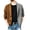 Brown, variant on IROINNID Men's Long Sleeve Mid-Length Cardigan Jacket Contrast Color Casual Color Block Knitted Jacket Single Breasted Sweater