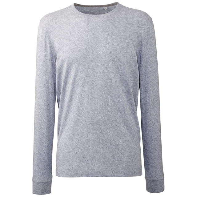 Anthem - Camiseta Jaspeada Manga Larga Hombres (Gris Jaspeado)