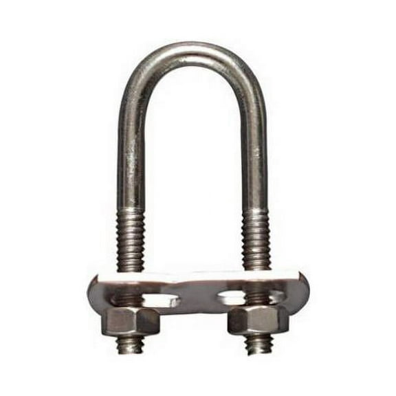 N222-414 U-Bolt, Stainless Steel, 1/4 x 3/4 x 2.5-In. - Quantity 5