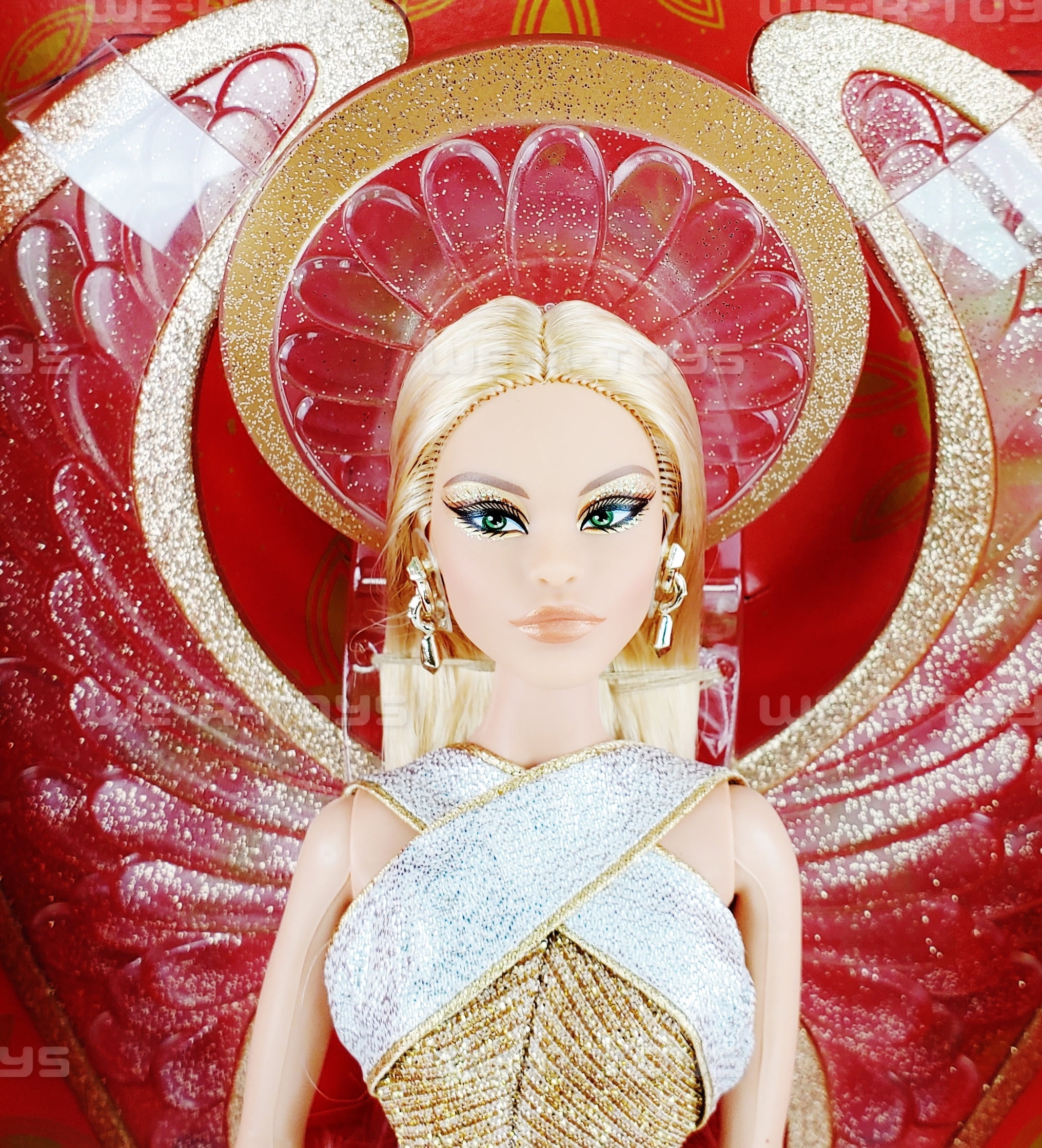 Mattel Barbie Bob Mackie 2022 Holiday Angel Doll #HCC00 NEW