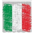 thumbnail image 3 of Ambesonne Italy Shower Curtain, Grunge Brushstroke Style Flag, 69"Wx75"L, Pale Taupe and Multicolor, 3 of 3
