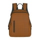 thumbnail image 1 of Disketp Black And Orange Houndstooth Mochila Ligera e Impermeable, Mochila de Día Resistente para Viajes, Senderismo y Uso Diario para Hombre y Mujer, 1 of 7