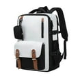 thumbnail image 4 of HJYCHN School Backpack for Boys Large Capacity Unisex Laptop Daypack for College Travel Hiking Kids Teens Boys Girls School Backpacks Light Gray One Size, 4 of 4