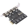 thumbnail image 1 of PC Expansion Card, 4 Port Expansion Card, 5000 Mb/S High Performance 120 X 88 X 84Mm For  Chip Adapter, 1 of 8