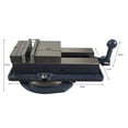 thumbnail image 3 of 5" Milling Machine Vise with Base Adjustable Directional Base High Precision Milling Machine 360° Rotating, 3 of 9