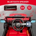thumbnail image 4 of Luku 12V Kids Ride On Truck Car, Electric Vehicles with Remote Control, Lights, Music, 3 Speeds, Red, 4 of 8