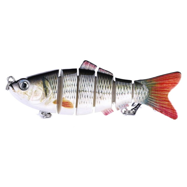 GUANGHONG Hameçon de Pêche 3D Forme Réaliste Fournitures de Pêche pour Lac Rivière pour Amateurs de Pêche Débutants Double Drop Grid