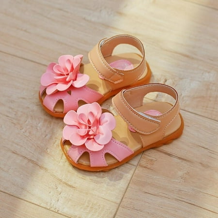 

Hollow Flower Design Sandals Girls Children Flowers Cute Princess Breathable Flat Shoes Sandals