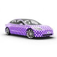 thumbnail image 6 of Rwraps Polka Dot Iris Purple Matte Vinyl Film Wrap 59in x 10ft Vinyl Vehicle Car Film Sheet Roll, 6 of 9