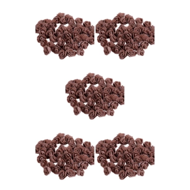 Wosthever 500 piezas añaden un toque elegante a un día especial con una impresionante de espuma de PE, cabeza de rosa, flor Artificial, café Type2 NO2