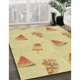 thumbnail image 3 of Ahgly Company Machine Washable Indoor Square Transitional GoldenRod Gold Area Rugs, 3' Square, 3 of 7