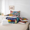 thumbnail image 6 of Manfei Traditional Floral Flower Twin Bedding Sets 7-Piece for Female Men,Vintage Aesthetics Bedding Comforter Set Microfiber,Exotic Style Breathable Sheet Sets,Luxury Bedroom Decor,Reversible, 6 of 8
