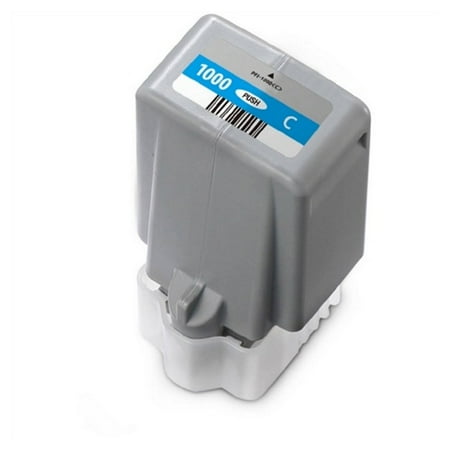 PrinterDash Compatible Replacement for Canon ImagePROGRAF PRO 1000 Cyan Pigment Wide Format Inkjet (80ML) (0547C002)