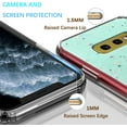 thumbnail image 3 of Compatible with Samsung S10e Case Glitter Clear Green,Phone Samsung Galaxy S10e Case Silicone Transparent Soft TPU Women Girls Shockproof Protective Slim Cover (Green), 3 of 13