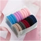 thumbnail image 2 of Diadema para niña, 20 gomas elásticas para coleta / 30 diademas de cuerda sin costuras, diadema pequeña, fijación mini, color suave, accesorios que no dañan el cabello, mezcla para bebés, 2 of 5