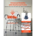 thumbnail image 5 of KFFKFF Swivel Shower Chair with Arms and Backrest, 500 lbs Capacity Adjustable Seat for Shower Stalls and Bathtubs, Ideal for Adults, Seniors, and Individuals with Limited Mobility, 5 of 9