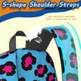 thumbnail image 5 of Pink and Blue Leopard Print 17" School Backpacks for Teens,Waterproof Oxford Fabric,S-Shape Padded Straps for School,Travel,Hiking,Camping, 5 of 6