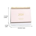 thumbnail image 2 of Gallickan 2026 Desk Calendar, Colorful Desktop Calendar with Memo Pad, Office Organizer for Scheduling, Planning, Memo Message Notebook, Pink, 2 of 6