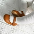 thumbnail image 5 of Baby Girls Mary Jane Flats Non Slip Soft Sole PU Leather Newborn Infant Toddler First Walker Cirb Dress Shoes 0-6 Months, 5 of 8