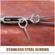 thumbnail image 5 of Tornillos de ojos de acero de acero inoxidable de 10 piezas ganchos para el ojo de tornillo pesado tornillos de metal tornillos, 5 of 8