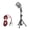 Silver, variant on KRTYDBFZ Retro Dynamic Vocal Mic Microphone 13ft Cable For Live Performances And Studio