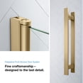 thumbnail image 5 of Pasadena 36 x 36 x 74-3/4 Corner Shower Kit with Base and Door in Brushed Gold, 5 of 16