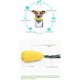 thumbnail image 2 of Juguete para masticar dientes de limpieza de maíz para perros, duradero, dientes limpios, use su propia pasta de dientes, juguete para masticar chirriante para perros (cola corta) Feliz Sencillez, 2 of 5