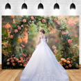 thumbnail image 4 of Fondo de fotografía de 210 x 150 cm, tela, corona, paisaje, boda, 3D, vacaciones, retrato, fotografía, fondos, G, 4 of 5