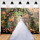 thumbnail image 5 of Fondo de fotografía de 210 x 150 cm, tela, corona, paisaje, boda, 3D, vacaciones, retrato, fotografía, fondos, G, 5 of 6