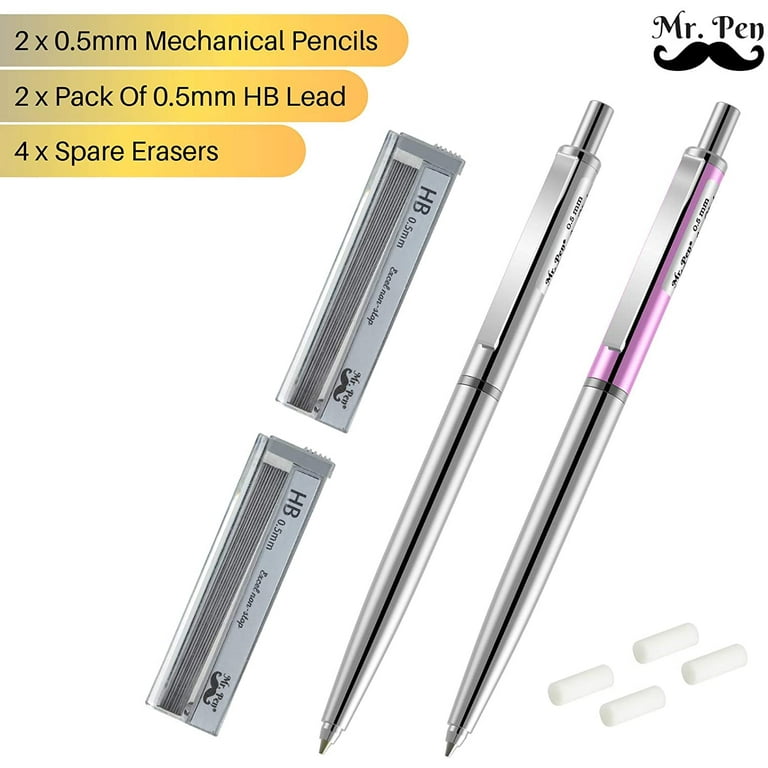 Mr. Pen- Jumbo Pencils, 10 Pencils and 1 Sharpener, Big Pencil