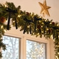 thumbnail image 5 of Christmas Tree Bows 12Pcs Christmas Ribbon Bow Ornaments for Tree Wreath Garland Gift Wrapping Holiday Decorations,5.9X3.14In Black, 5 of 6