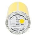 thumbnail image 2 of HOUSELABELS 3" x 1" Yellow Multipurpose Labels on 0.75" Core Compatible With Zebra and Rollo Printers, 20 Rolls / 550 Labels per Roll, 2 of 8