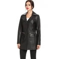 thumbnail image 3 of Women's "Caroline" New Zealand Lambskin Leather Walking Coat - Small, 3 of 6