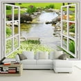 thumbnail image 1 of 3D Wallpaper Window Garden SKU# WAL0346, 1 of 8