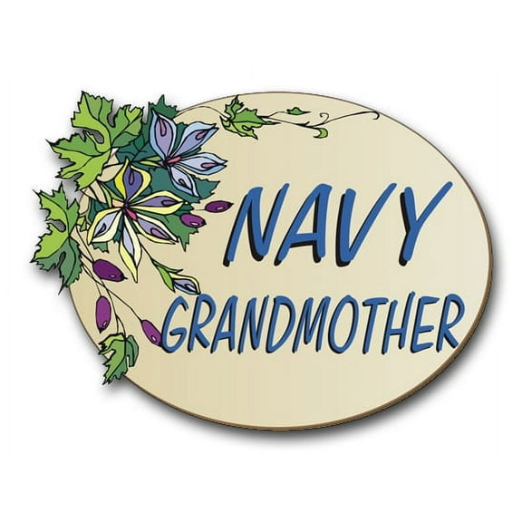 3.8 Inch Navy Grandmother Pride Vinyl Transfer Decal