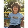 thumbnail image 2 of Cute Baby Sloth Sleeping T-Shirt Toddler -Image by Shutterstock,  3 Toddler, 2 of 4