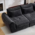 thumbnail image 3 of 101.58  Cloud Couch, Black Modern Modular Sofa, Sectional Couches for Living Room, Convertible Folding Sofa Bed, Cushioned Design, 3 of 9