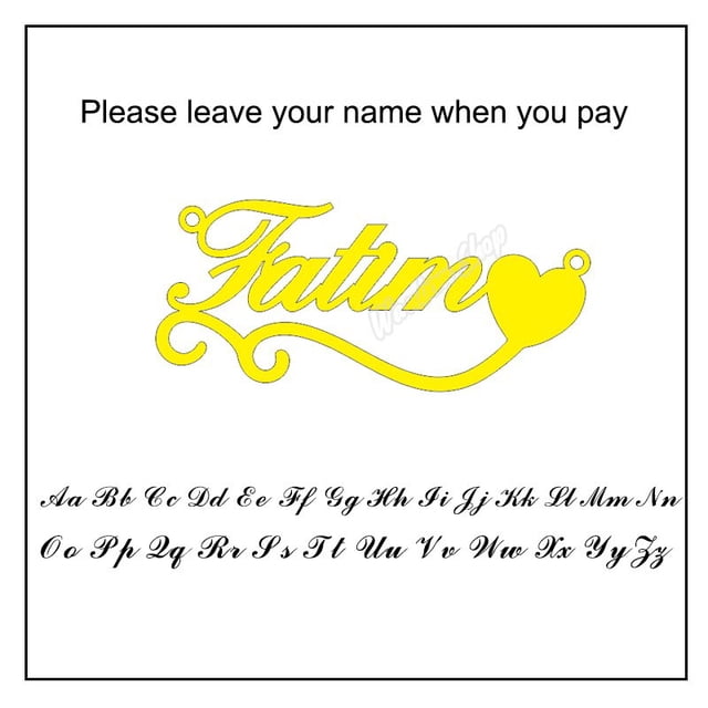 Collar de nombre personalizado, collar de nombre personalizado, joyería personalizada, collar personalizado, collar mujeres hombres, regalo personalizado para ella Tan Jianjun unisex