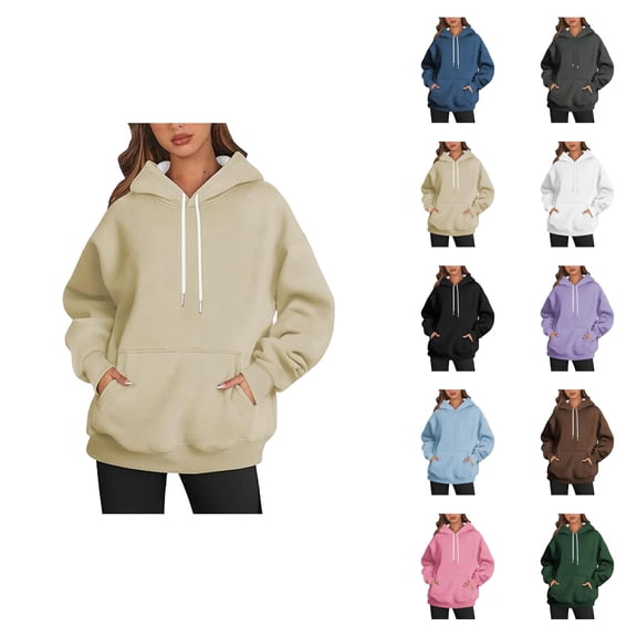 Women's Pullover Hoodie Fall Winter Trendy Hooded Sweatshirt with Pockets Hoody Top