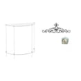 thumbnail image 1 of Mesita de noche de acrílico,Mesa auxiliar de acrílico transparente Mesa auxiliar transparente en capas,Decoración de pared con pergaminos,Decoración de pared con pergamino,arte rústico de, 1 of 8
