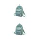 thumbnail image 1 of Minnieouse De Terciopelo Reemplazo De Color Sólido Forro De Poliéster Estudiante Adolescente Escuela Secundaria Universidad Bolsa Verde Verde 2Conjunto, 1 of 6