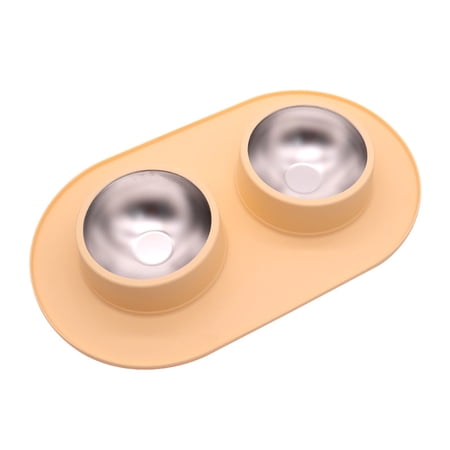 Categor y Cat & Dog Bowls Bowl with Non Mat in Stainless Steel for Indoor Outdoor Pet Feeder and Drinker Utensils for Cat and Dog Food Home Use