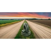 Justubes 4.00x15 Tractor Tires With Tubes – 3-Rib Front F2 Heavy Duty 4-Ply Tubeless Set for Lawn & Farm