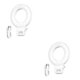 thumbnail image 1 of Moyic USB Rechargeable LED Ring Light Cellphone Lighting Lamp Photography Non-Slip Cordless Mini Clip-on Computer Circle Type1 NO1, 1 of 6