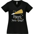 thumbnail image 3 of Inktastic Happy New Year Holiday Women's Plus Size V-Neck T-Shirt, 3 of 5