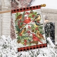 thumbnail image 4 of Briarwood Lane Winter Bird Wreath House Flag, 4 of 4