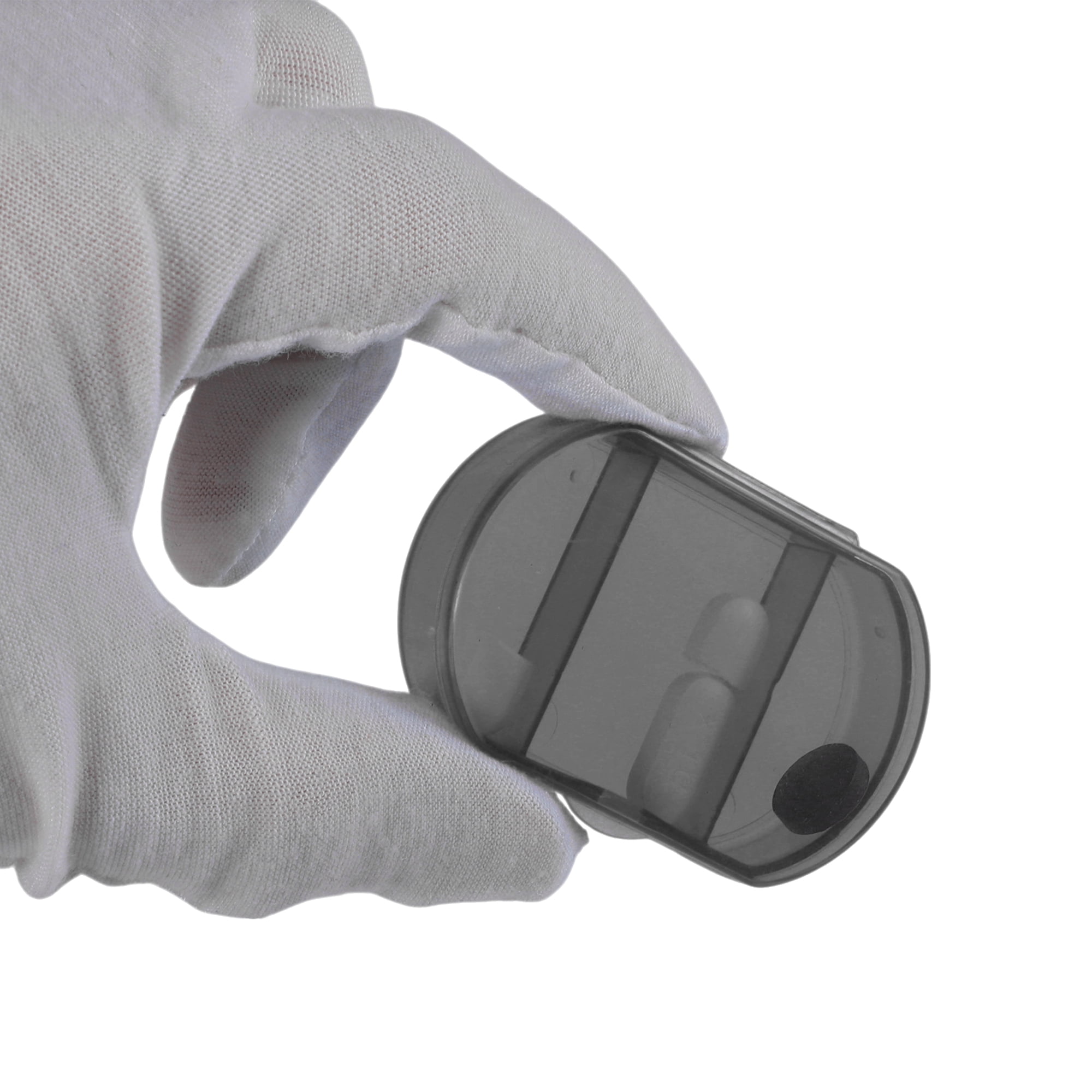 Unique Bargains Durable 3 Compartments Pill Case for Travel 1 Pc Black